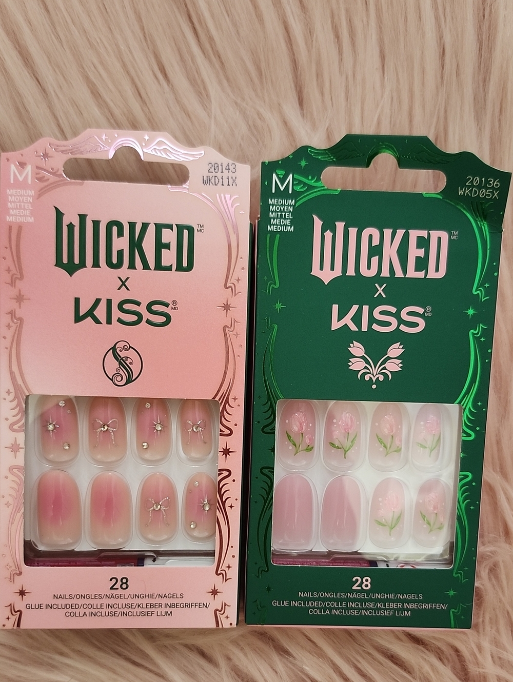 LIMITED EDITION!! Brand New 2CT BUNDLE KISS X WICKED False Nails-M